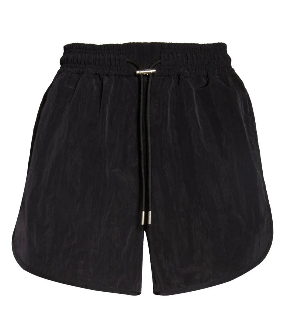 NWT Varley Harmon High Rise 4" Running Shorts Black Drawstring Athletic XS